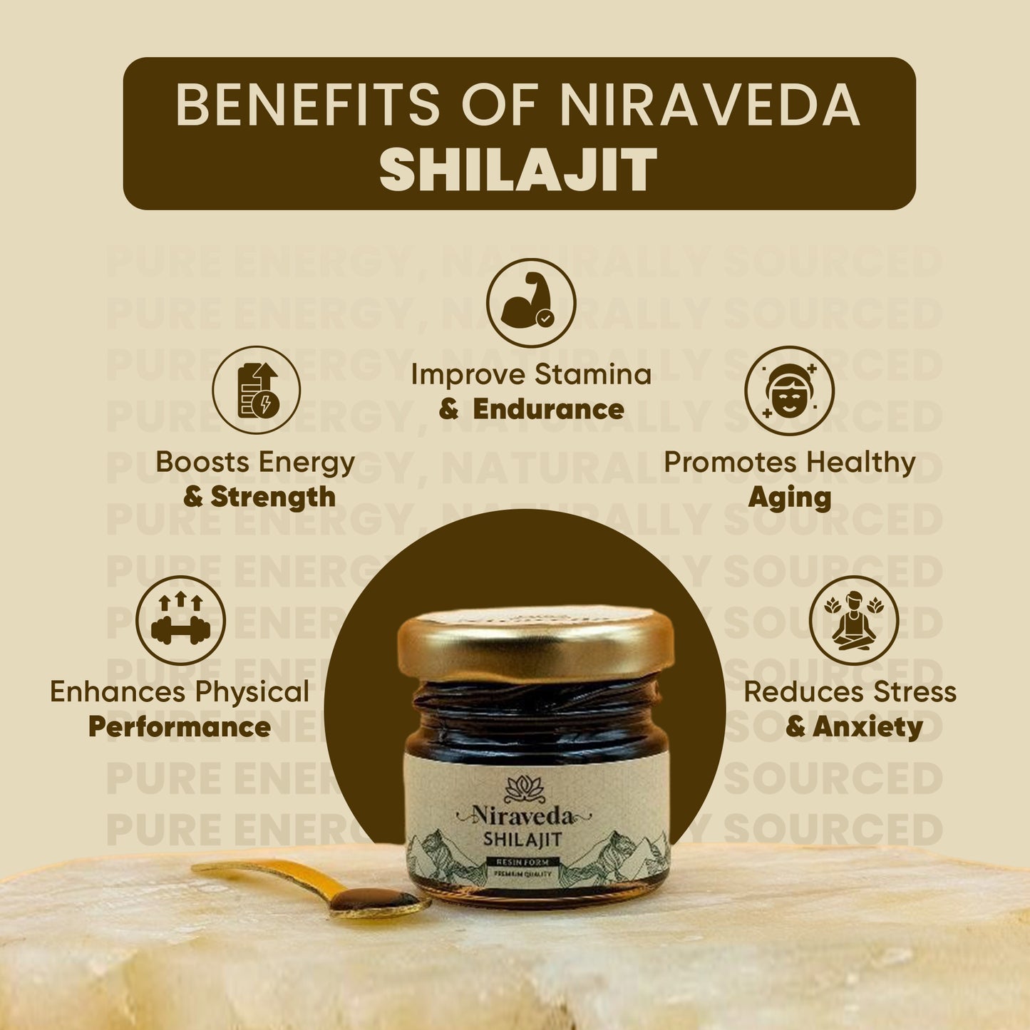 Niraveda Pure Shilajit (10gm Pack)