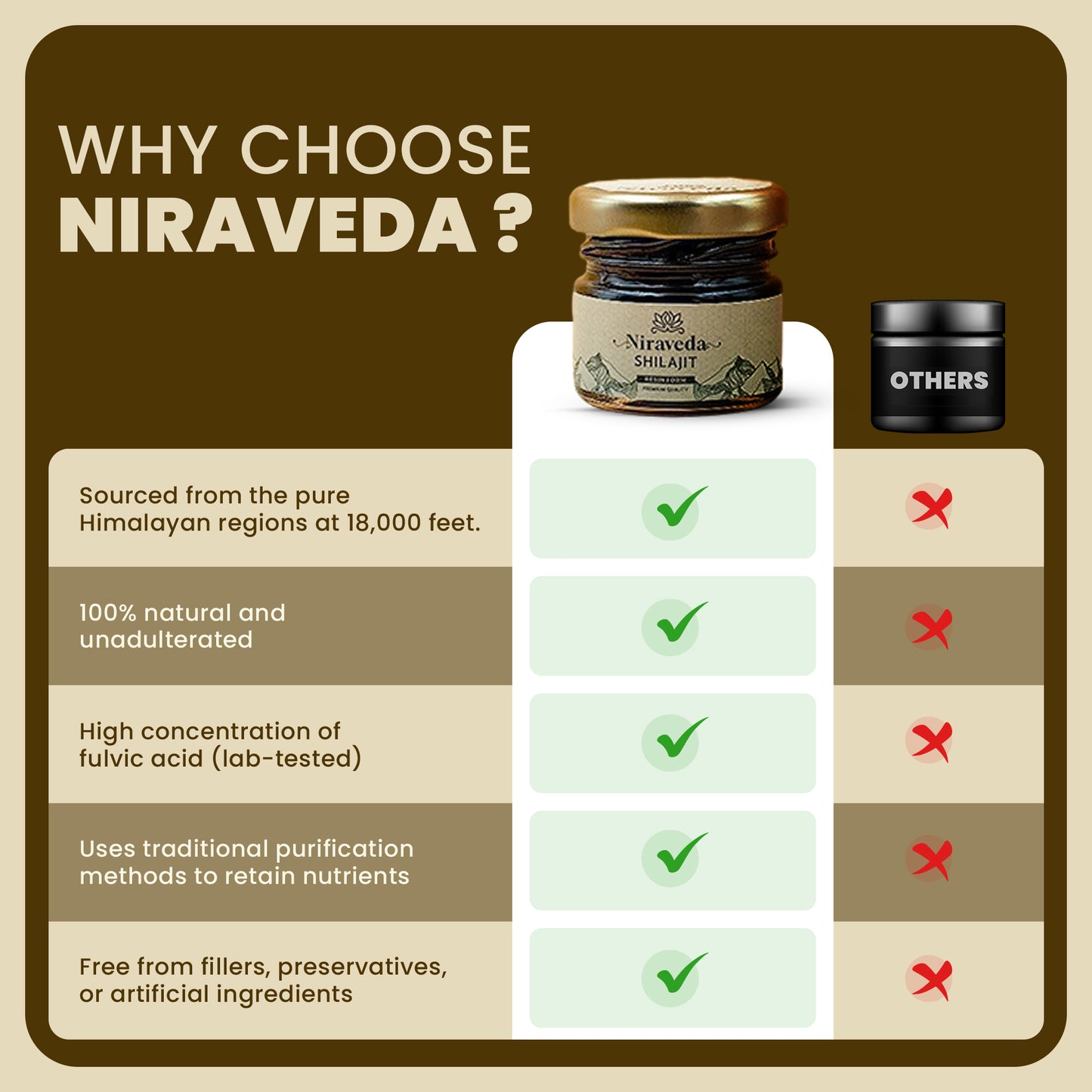 Niraveda Pure Shilajit (10gm Pack)